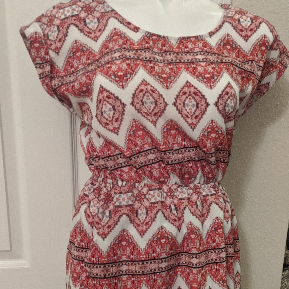 Red Aztec Dress - Picture 2 of 6